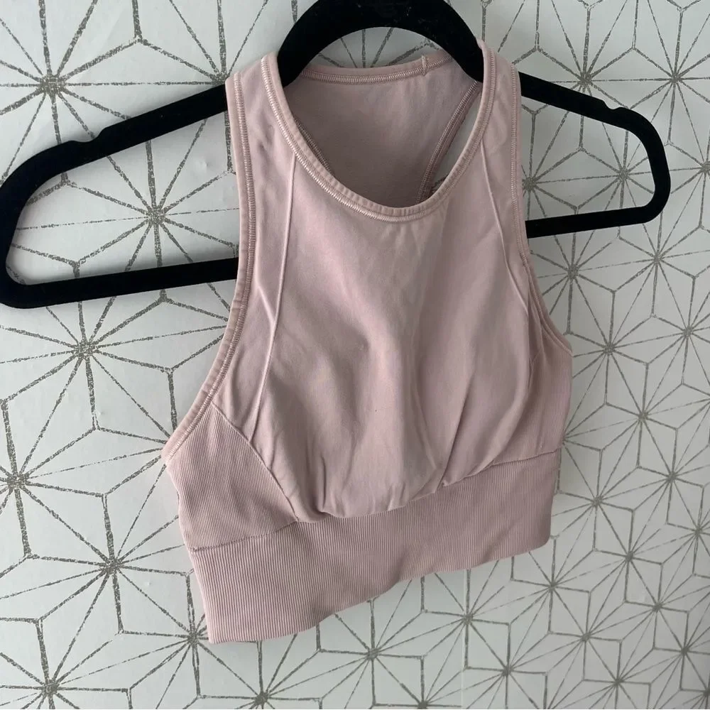 Lululemon Ebb to Train Bra *Medium Support, C/D Cup Porcelain Pink